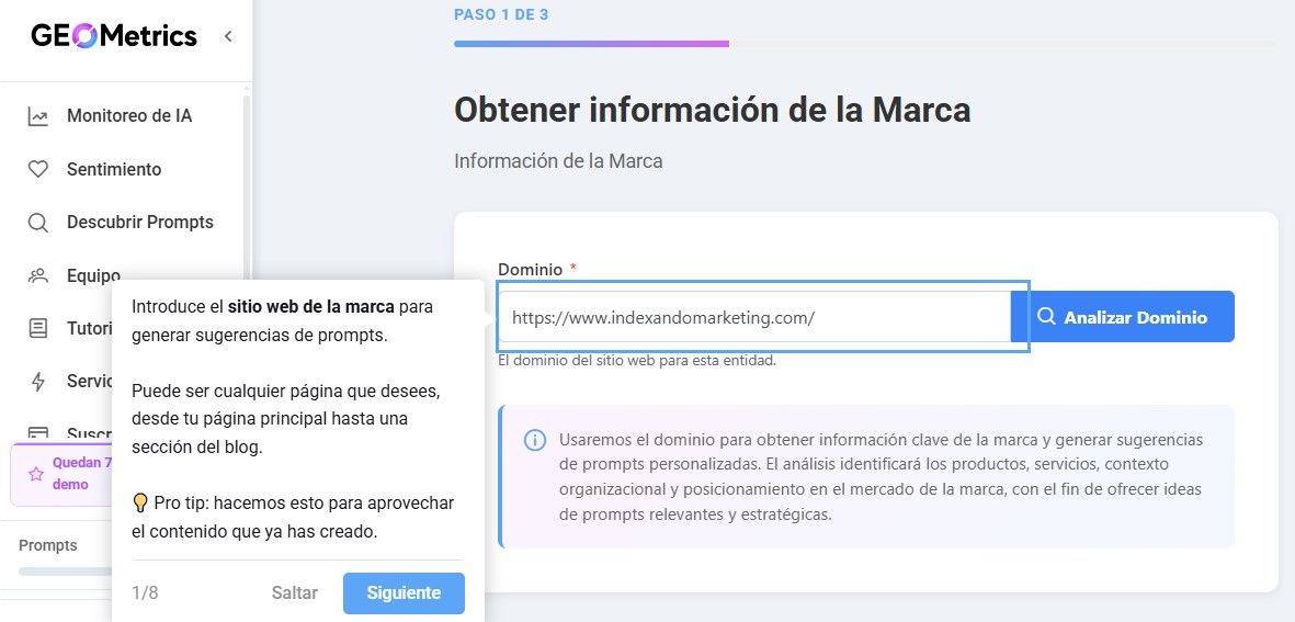 Monitorear IA GEO Metrics